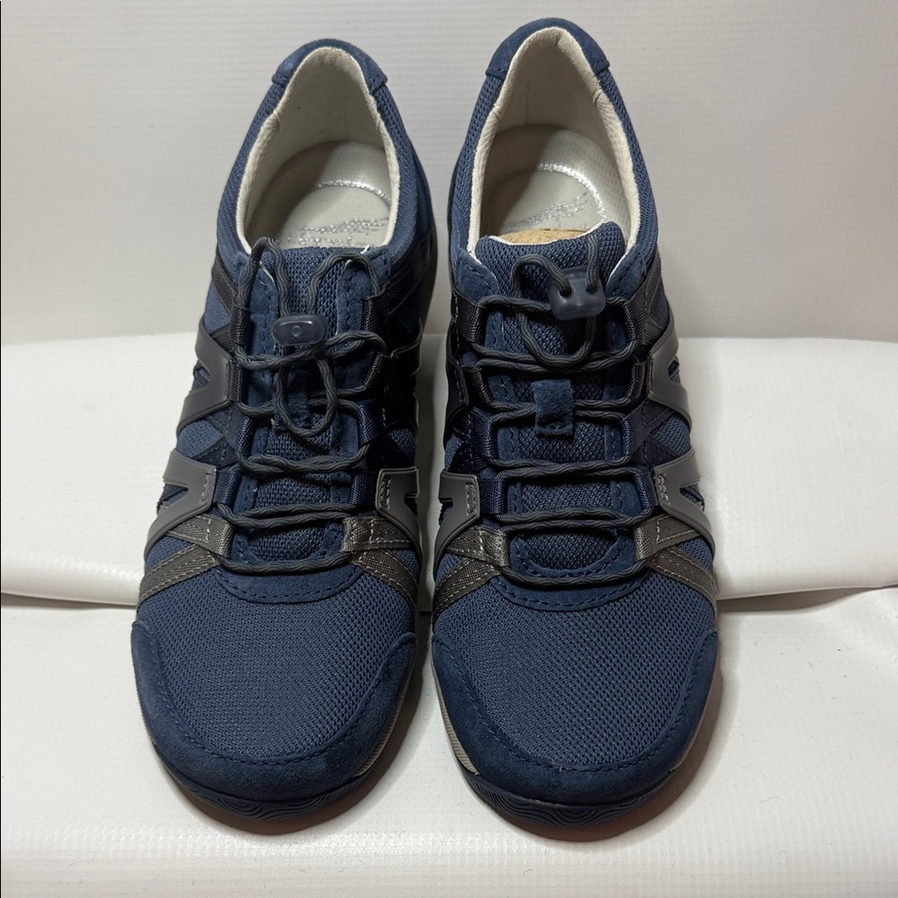 Dansko Henriette Suede Navy Blue Athletic Shoes